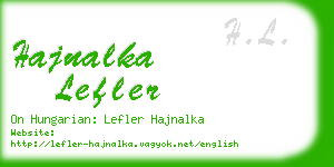 hajnalka lefler business card